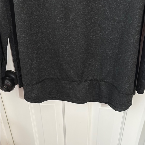 Dark Grey Long Sleeve Relaxed Exercise Shirt - 2XL - Picture 4 of 12